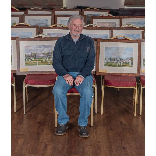 Grounds for delight as artist John sees paintings on display