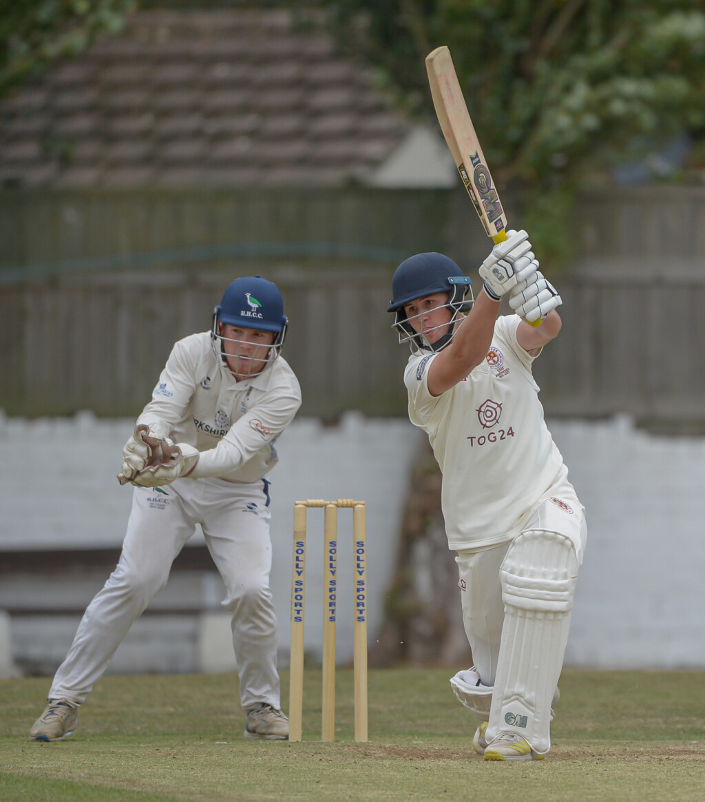 George Leach battled hard for Lightcliffe Picture: Ray Spencer